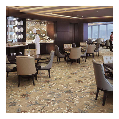 Luxury Banquet Hall PP Wilton Floral Patterned Carpet Woven Carpet In Stock