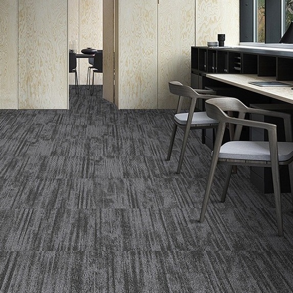 Artistic Style Commercial Modular Carpet Loop Pile Soft Backing Pvc Backing Carpet